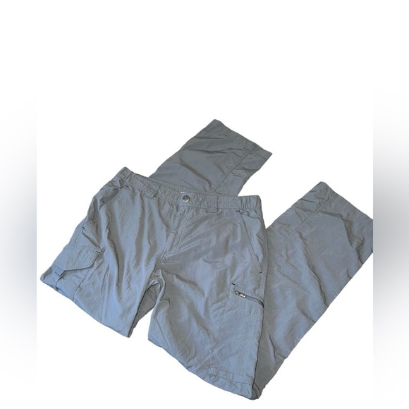 Columbia Convertible Activewear Gray  Omni Shade Sun Protection Cargo Pants 32 - Picture 1 of 7